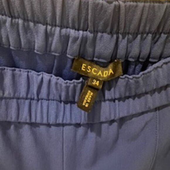 Escada Size 34 Royal Blue Trousers - Picture 3 of 4